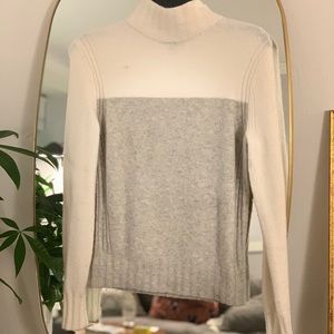 Colorblock Mockneck Sweater